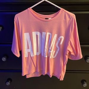 Pink Adidas Crop Top